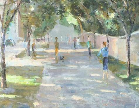 New York oil painting